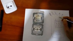 Подключение трехклавишного выключателя с розеткой