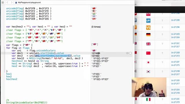 [Vietnamese] #46 Nation Flags with Emoji Unicode. Apple IOS Swift Game Programming. смотреть онлайн