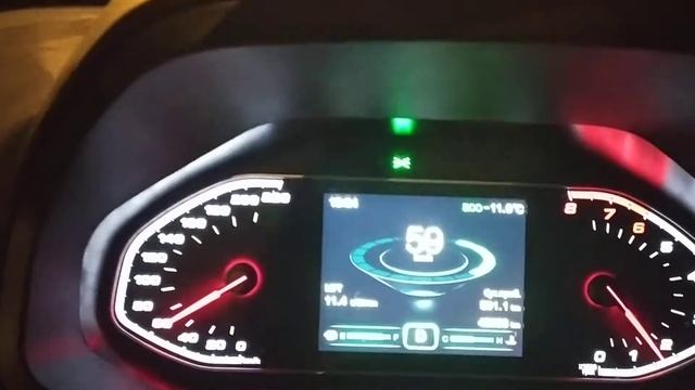 Chery Tiggo 7 на зимней дороге. смотреть онлайн