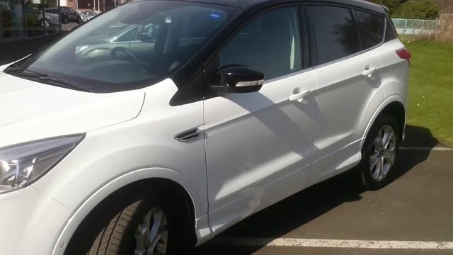 Used Ford Kuga 2.0 TDCi 180 Titanium Sport 5dr Frozen White 2016 смотреть онлайн