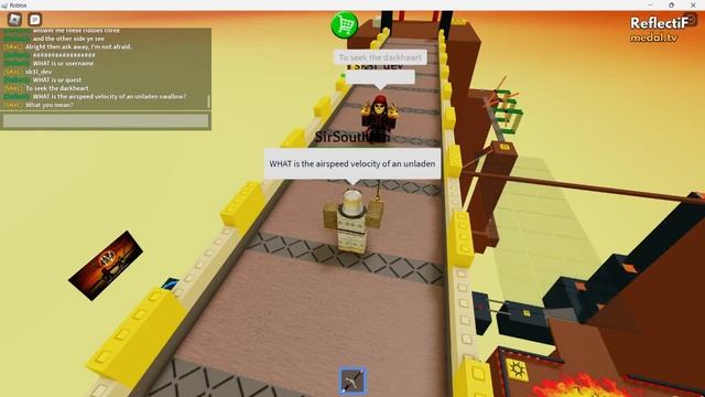 Monty Python Holy Grail roblox reenactment with a stranger on SFOTH смотреть онлайн