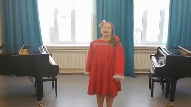 Грачева Ангелина 11лет. народный вокал. Г. Понаморенко "Гармонь моя" смотреть онлайн