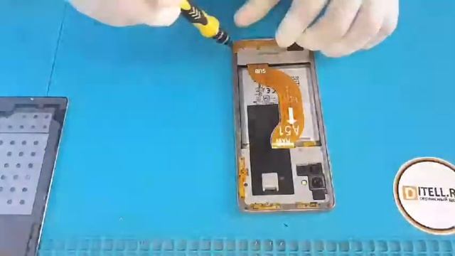 Замена и ремонт экрана Samsung a51, мастерская Дителл смотреть онлайн