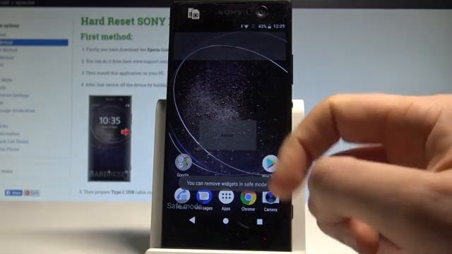How to Enable Safe Mode in SONY Xperia XA2 - Quit Safe Mode |HardReset.info смотреть онлайн