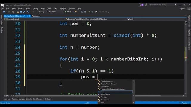 bitwise op most significant bit in c# смотреть онлайн