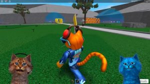 ЛАКИ БЛОКИ В РОБЛОКС! ЧТО НАШЛИ КОТИК ИГРОМАН И КОТЁНОК ЛАЙК? БОЙ КОТИКОВ