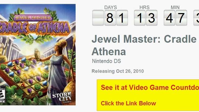 Jewel Master: Cradle of Athena DS Countdown смотреть онлайн