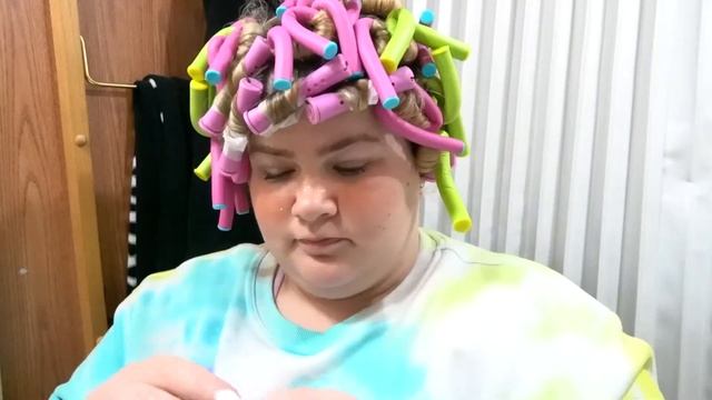 Flexi Rod Roller Set On My Permed Hair! смотреть онлайн