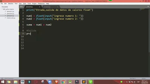 Curso de python - Entrada y salida de datos de valores float en python 2019 смотреть онлайн