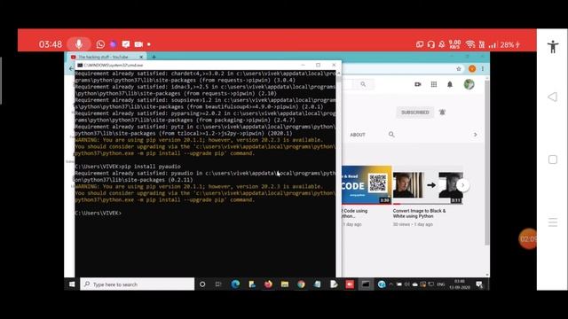 [Error Solved] Pyaudio Installation Error In Python Windows | pip install Pyaudio Error In [Hindi] смотреть онлайн