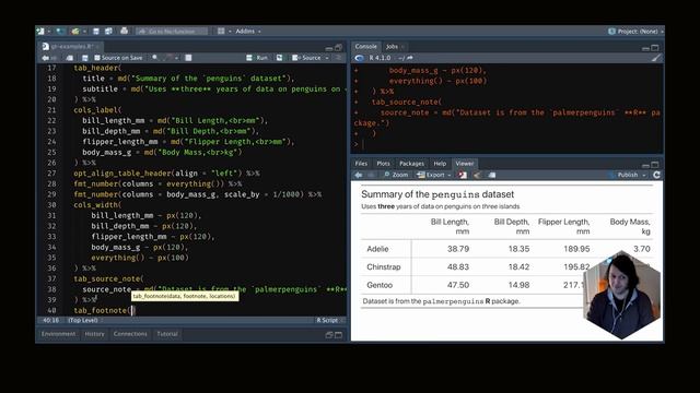 Rich Iannone || Making Beautiful Tables with {gt} || RStudio смотреть онлайн