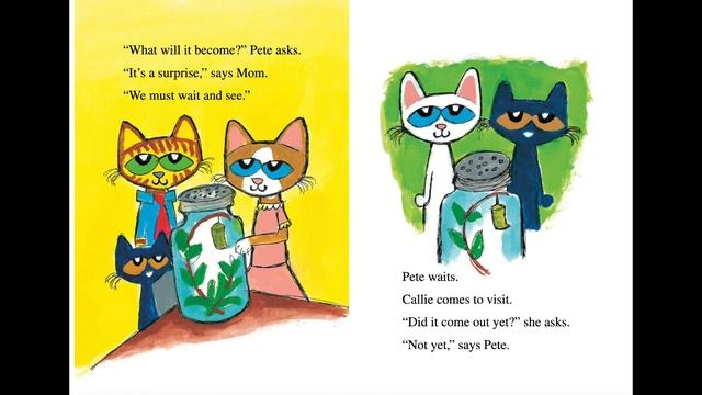 Pete the Cat and the Cool Caterpillar by James Dean Read Aloud смотреть онлайн