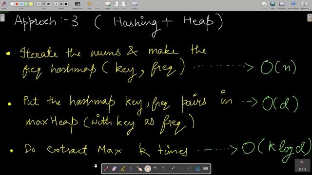 347. Top K Frequent Elements | Leetcode | 3 Approaches discussed | Heap based code explained смотреть онлайн