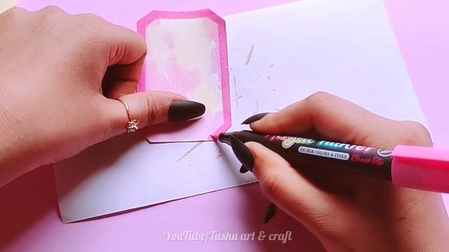 How To Make Journal Scrapbooking Frame _ DIY Journal Supplies