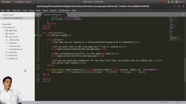 [2] CODEIGNITER 3 FOLDER, URL, ROUTE смотреть онлайн