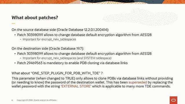 TDE Academy: Part 2 of 3 - Upgrade 12.2.0.1 PDB to 19.7 PDB смотреть онлайн