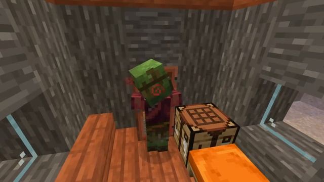 Minecraft | Превращение зомби жителя за 1 минуту смотреть онлайн