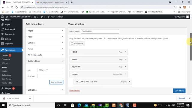 How to Create Custom Link in WordPress Step By Step Tutorial Urdu/Hindi смотреть онлайн
