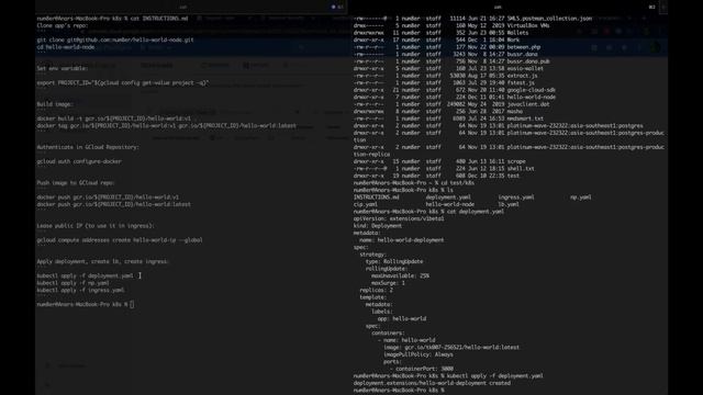 Deploying NodeJS App to Google K8s Engine through command line смотреть онлайн