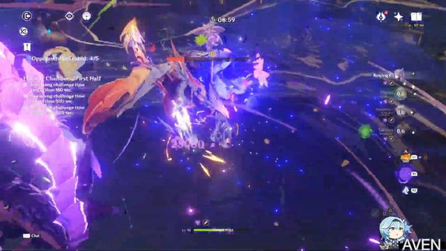 [Genshin Impact] | Keqing Aggravate - Spiral Abyss 3.4 | First Half - Floor 12 смотреть онлайн