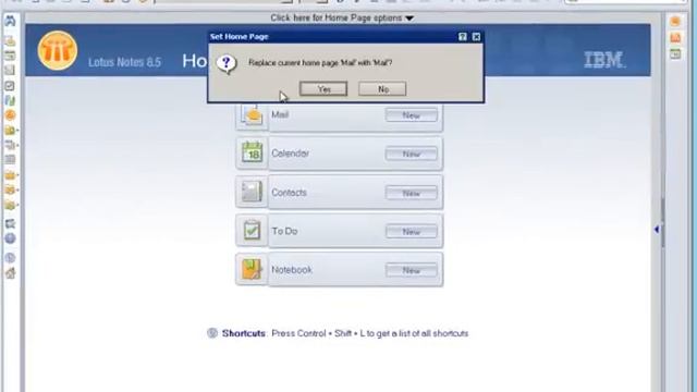 Lotus Notes 8.5.x - Set Mail As Default Home Page смотреть онлайн