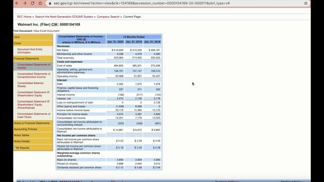 How to extract Financial Data From SEC.gov (EDGAR) - Example смотреть онлайн