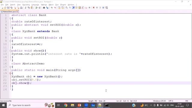 abstract Class in Java смотреть онлайн