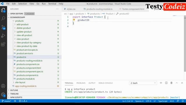 Angular 10 Project from scratch| E-commerce project in angular | Create Interface in angular projec смотреть онлайн