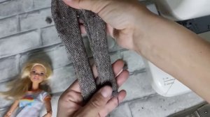 Одежда для кукол. Как сшить классические брюки для куклы Барби.