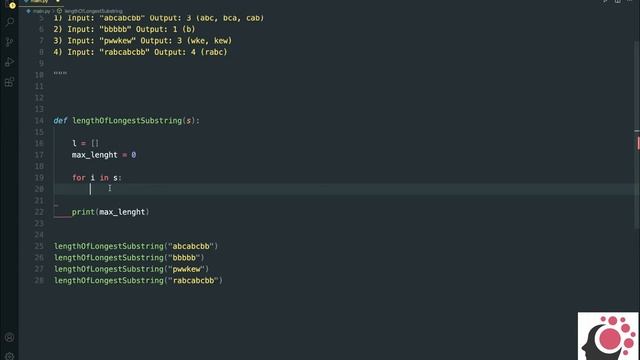 Təkrar char'ı olmayan ən uzun substring | Python Proqramlaşdırma Sualları 5 #pythonAzərbaycan смотреть онлайн