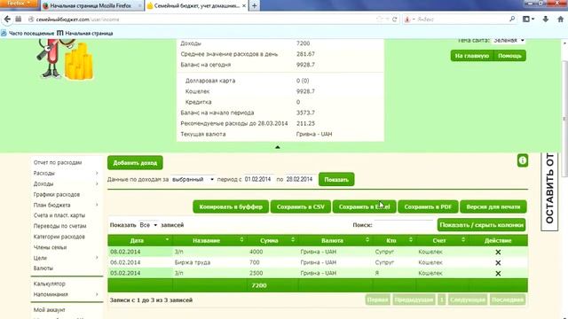 Доходы - семейный бюджет online от флайледи flylady смотреть онлайн