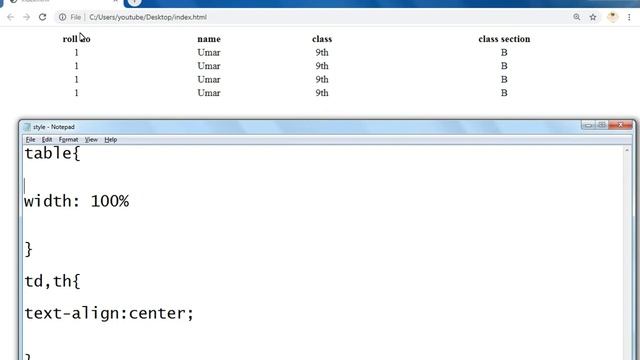 Table in CSS3, Border collapse and spacing, Vertical align in Urdu/Hindi |Web Coding With Bilal смотреть онлайн