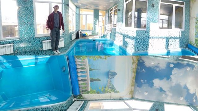 VR 360° Полное погружение. Вращайте экран, это 3D. Композитный бассейн дома. АкваБриз. 4.5х2.4х1.6. смотреть онлайн