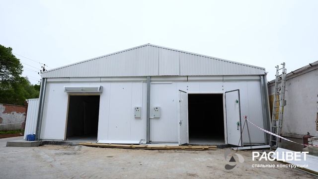 Строительство по технологии ЛСТК | Строительство холодильной камеры | БалтПтицеПром | Калининград смотреть онлайн