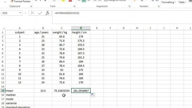 Descriptive statistics with Excel смотреть онлайн