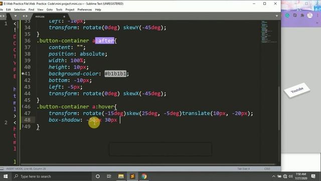 How To Make 3D Buttons Using HTML and CSS : 3d button design using html & Css 2020 смотреть онлайн
