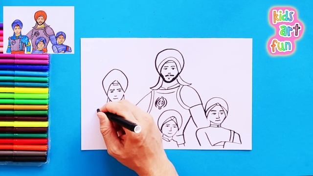 How to draw Chaar Sahibzaade #art #artforall #arttutorial #easydrawing смотреть онлайн