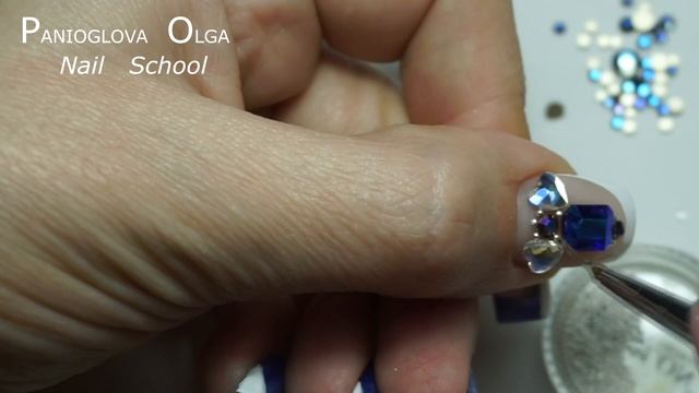 Как крепить стразы на ногти что бы не отвалились, инкрустация камнями смотреть онлайн