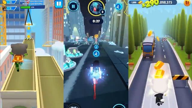 ГОВОРЯЩИЙ ТОМ ПОГОНЯ ГЕРОЕВ VS Бег за золотом - таинственный гость Super Wings 66 смотреть онлайн