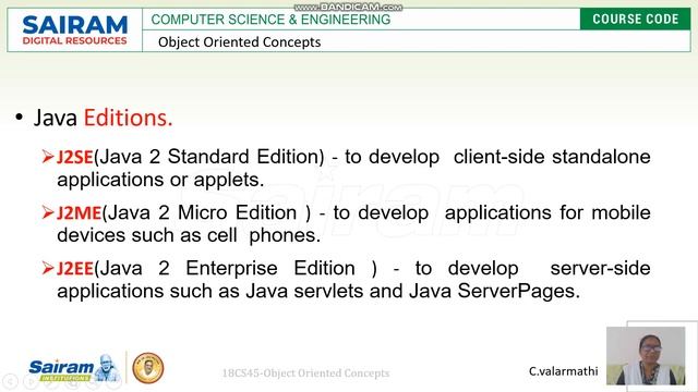 Lecturevideo_18CS45_Module2_ Introduction to Java & Bytecode- C.Valarmathi смотреть онлайн