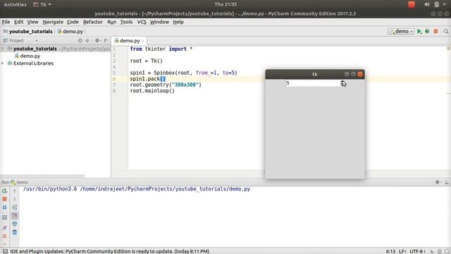 Python GUI Tutorial - 39 - Spinbox | TKinter смотреть онлайн