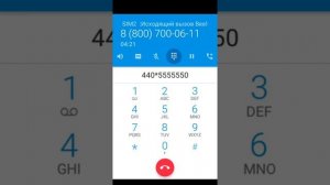 Звонок оператору Билайн