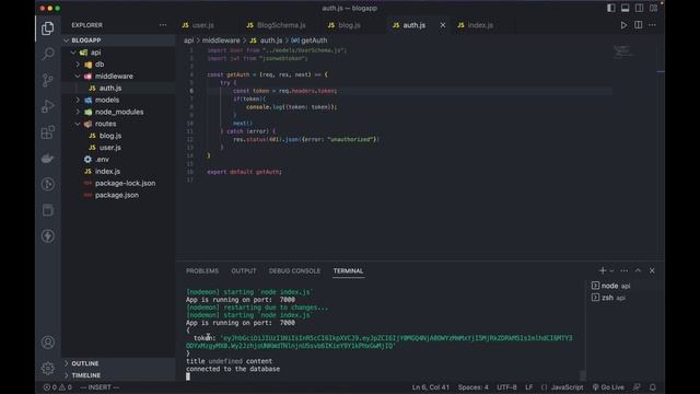 Building a MERN Blog App Tutorial: Part 7 - Setting Up Middleware and Creating Blog Routes смотреть онлайн