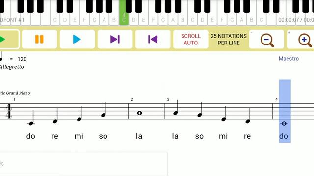 Pentatonic Scale (version 2) - MAPEH - Music Lesson for Children with Metronome смотреть онлайн
