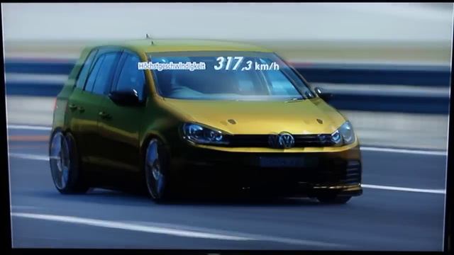 Gran Turismo 5 Volkswagen Golf VI R '10 top speed test смотреть онлайн