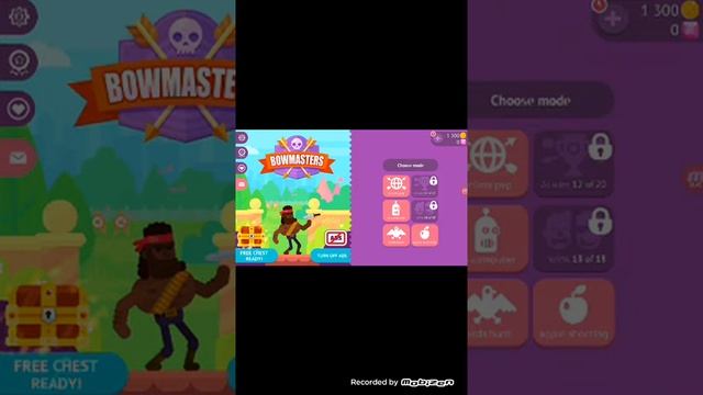 У меня не получилось поиграть в игру Bowmasters смотреть онлайн