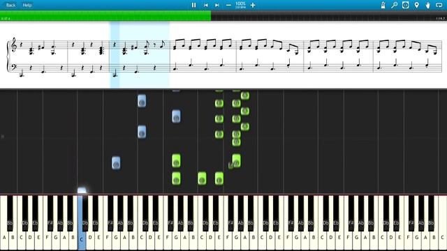 Synthesia with sheet: Major-General's Song from The Pirates of Penzance. The Elements - Tom Lehrer смотреть онлайн