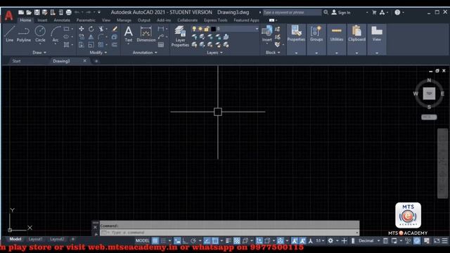 AutoCAD 2021 Tutorials Lesson - 3 (How to Start AutoCAD and Interface) смотреть онлайн