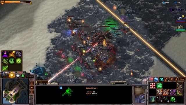 Starcraft 2 - Arcade - Direct Strike - 3vs3 - Commander Abathur - #85 смотреть онлайн