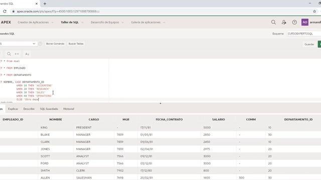 Curso Experto en SQL || 22.-Estructuras condicionales de CASE y DECODE смотреть онлайн